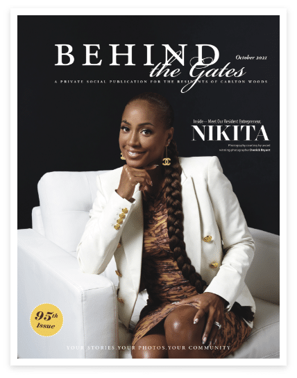Behind the Gates cover, featuring Nikita Bourn 