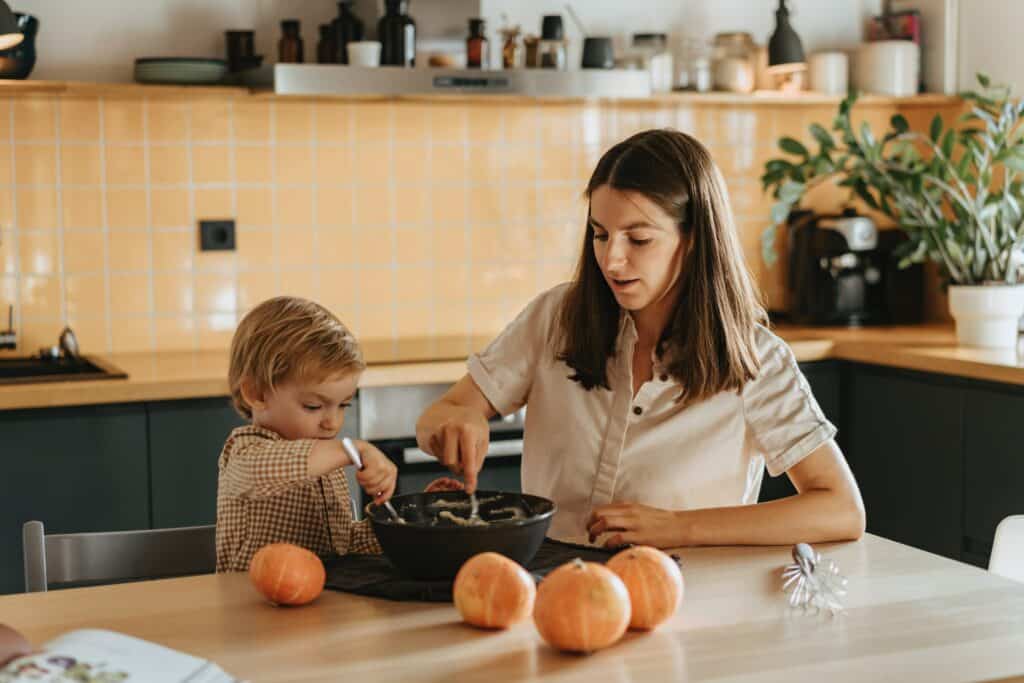 With guidance from hybrid nannies children explore cooking and nutrition developing a foundation for lifelong healthy eating habits